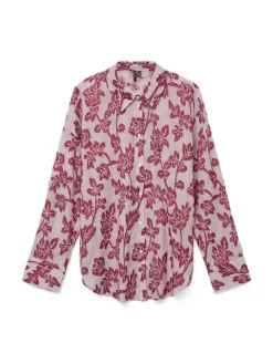 Vero Moda Blusen*VMFRANKIE LS SHIRT WVN karanda red