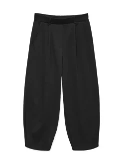Vero Moda Hosen*VMFRO HW BARREL PANT JRS GA Black
