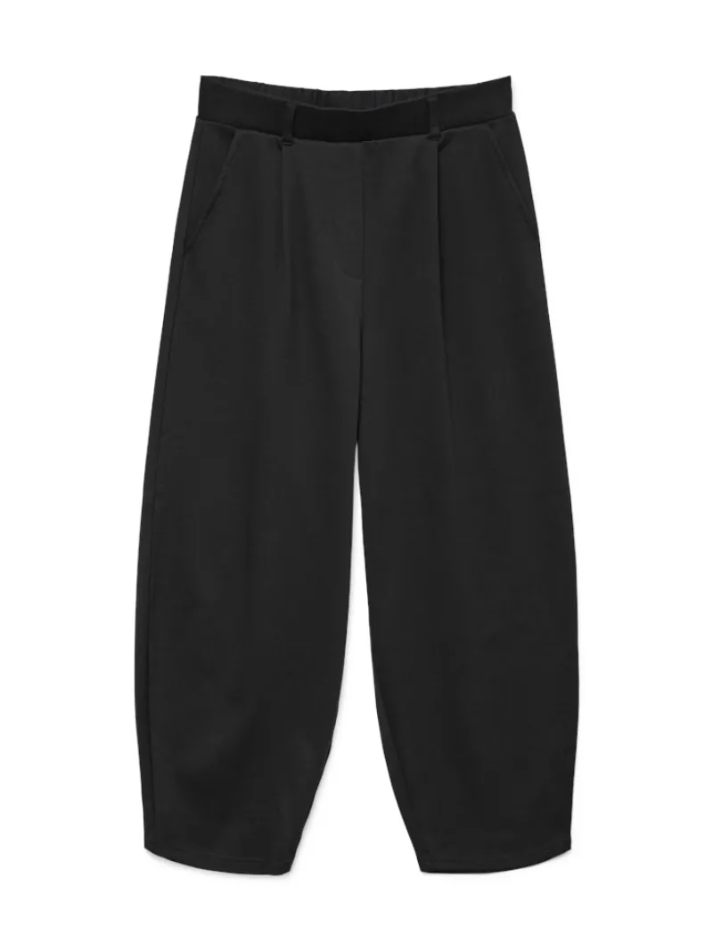 Vero Moda Hosen*VMFRO HW BARREL PANT JRS GA Black