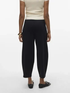 Vero Moda Hosen*VMFRO HW BARREL PANT JRS GA Black