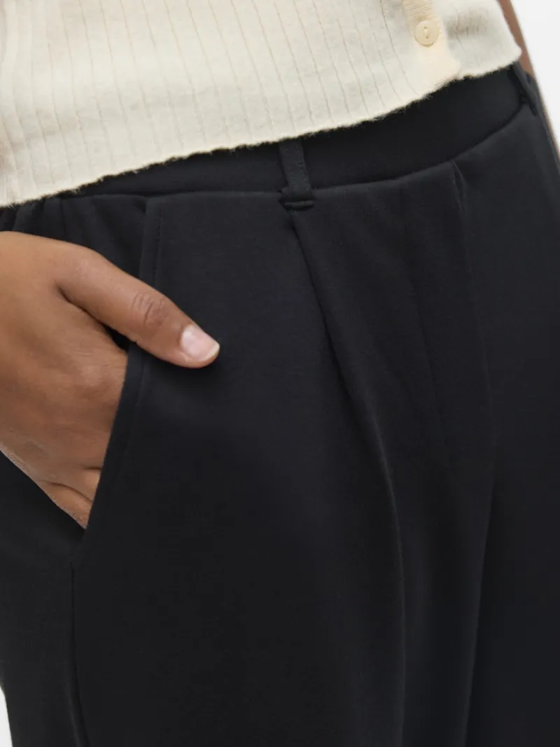 Vero Moda Hosen*VMFRO HW BARREL PANT JRS GA Black