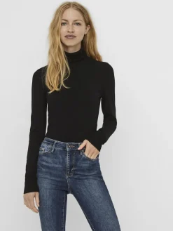 Vero Moda Pullover & Sweatshirts*VMGLORY LS ROLLNECK BLOUSE GA NOOS Black