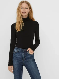 Vero Moda Pullover & Sweatshirts*VMGLORY LS ROLLNECK BLOUSE GA NOOS Black