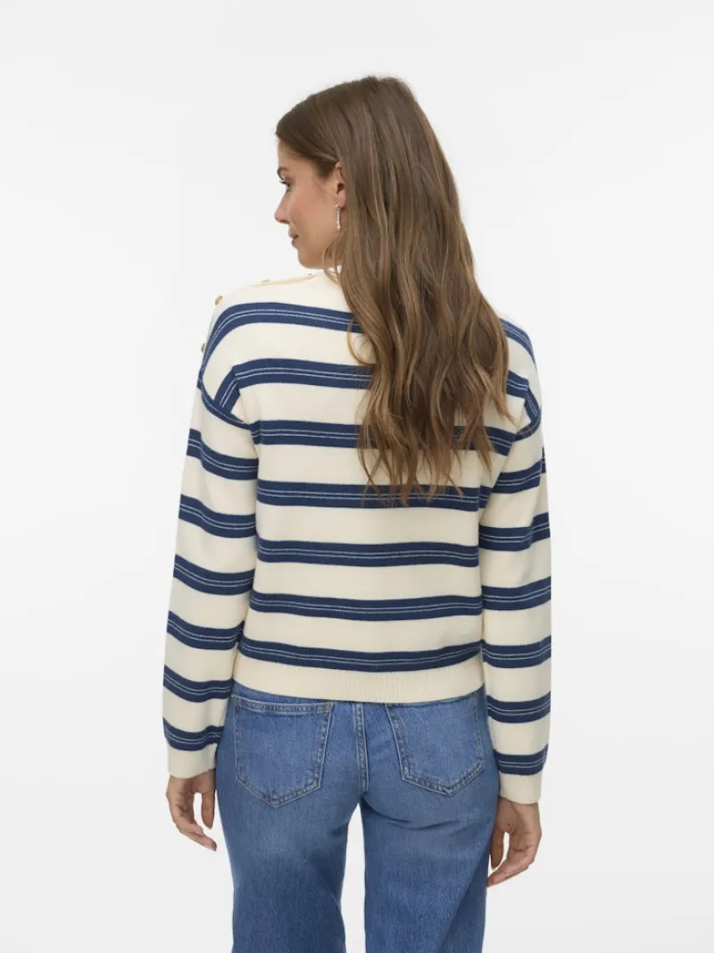 Vero Moda Pullover & Sweatshirts*VMGOLD STRIPE LS O-NECK PULLOVER birch