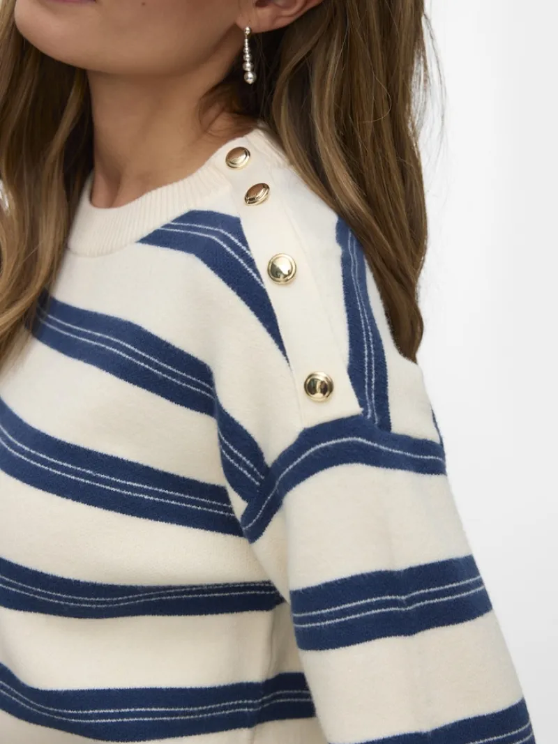 Vero Moda Pullover & Sweatshirts*VMGOLD STRIPE LS O-NECK PULLOVER birch