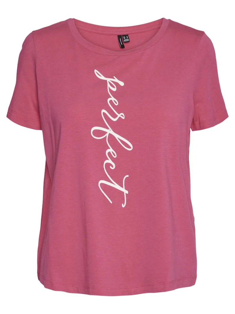 Vero Moda Shirts*VMIGINA S/S O-NECK T-SHIRT JRS BTQ Raspberry Sorbet