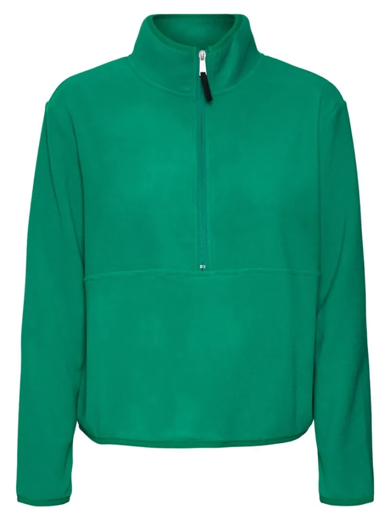 Vero Moda Pullover & Sweatshirts*VMILSA LS HALF ZIP SWEAT JRS BF Pepper Green