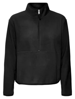 Vero Moda Pullover & Sweatshirts*VMILSA LS HALF ZIP SWEAT JRS BF Black