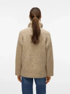 Vero Moda Pullover & Sweatshirts*VMINGRID LS ROLL NECK PULLOVER NOOS Silver Mink