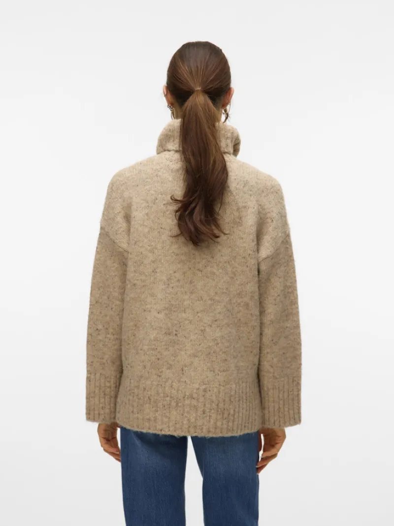 Vero Moda Pullover & Sweatshirts*VMINGRID LS ROLL NECK PULLOVER NOOS Silver Mink