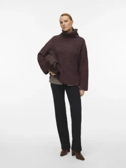 Vero Moda Pullover & Sweatshirts*VMINGRID LS ROLL NECK PULLOVER NOOS Winetasting
