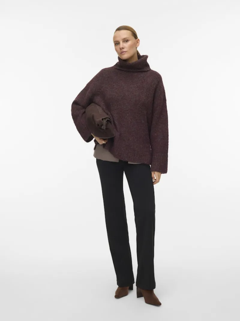 Vero Moda Pullover & Sweatshirts*VMINGRID LS ROLL NECK PULLOVER NOOS Winetasting