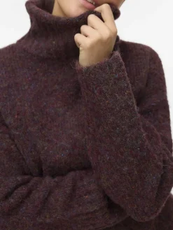 Vero Moda Pullover & Sweatshirts*VMINGRID LS ROLL NECK PULLOVER NOOS Winetasting