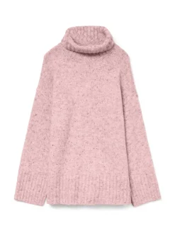 Vero Moda Pullover & Sweatshirts*VMINGRID LS ROLL NECK PULLOVER NOOS pink dogwood