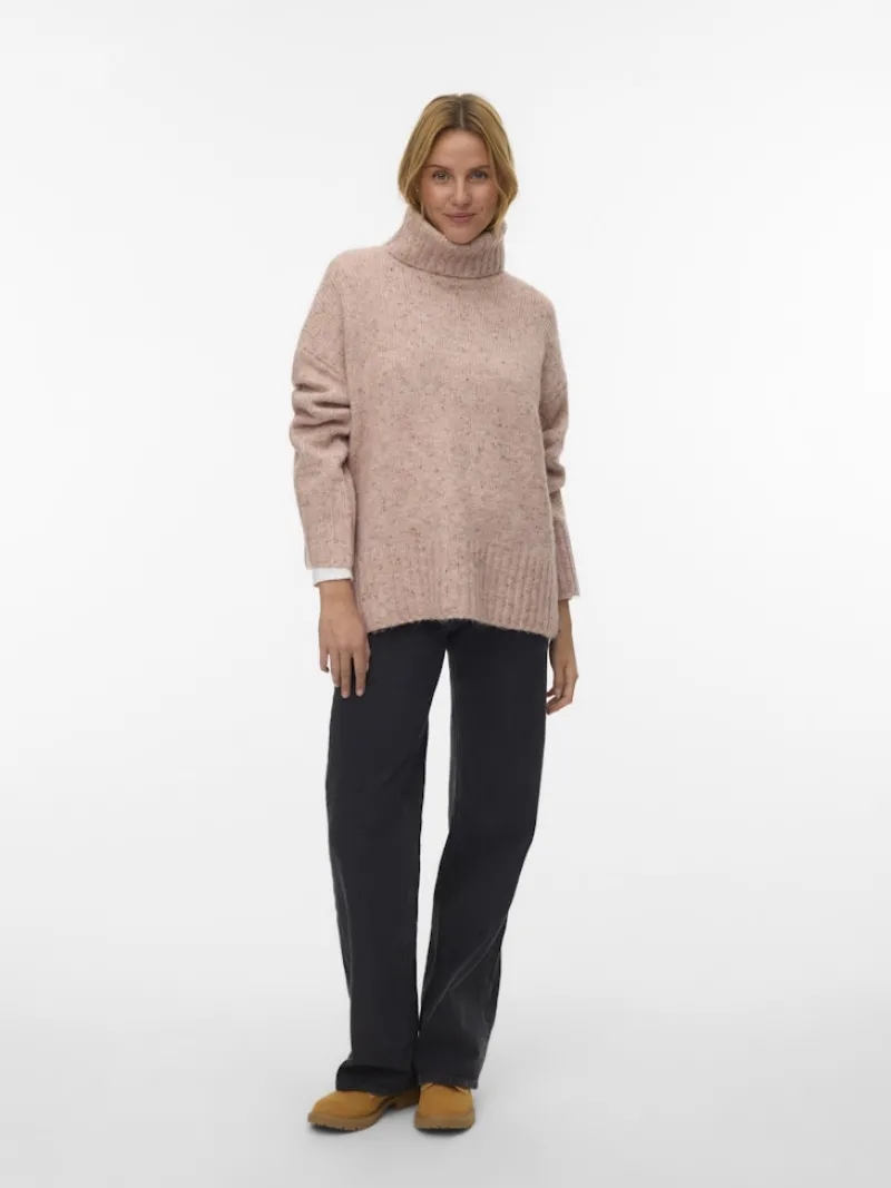Vero Moda Pullover & Sweatshirts*VMINGRID LS ROLL NECK PULLOVER NOOS pink dogwood