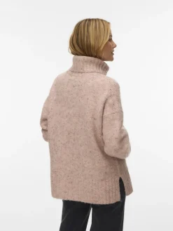 Vero Moda Pullover & Sweatshirts*VMINGRID LS ROLL NECK PULLOVER NOOS pink dogwood