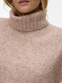 Vero Moda Pullover & Sweatshirts*VMINGRID LS ROLL NECK PULLOVER NOOS pink dogwood
