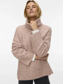 Vero Moda Pullover & Sweatshirts*VMINGRID LS ROLL NECK PULLOVER NOOS pink dogwood