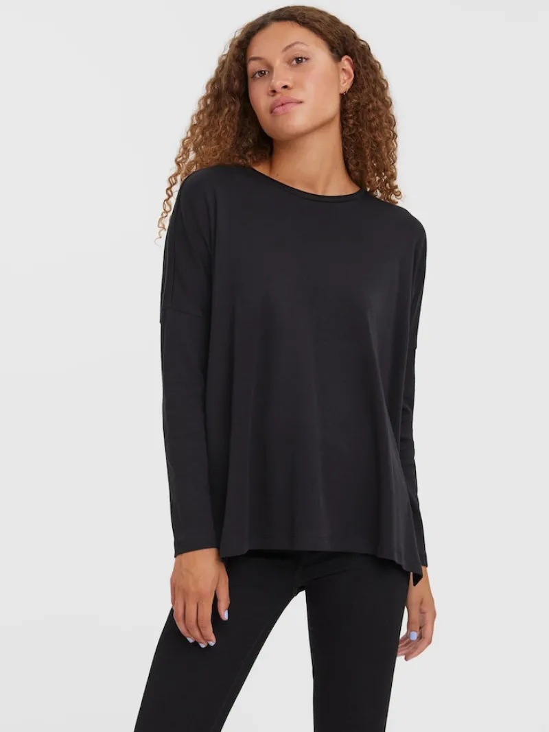 Vero Moda Shirts*VMIRIS LS OVERSIZE TEE NOOS Black