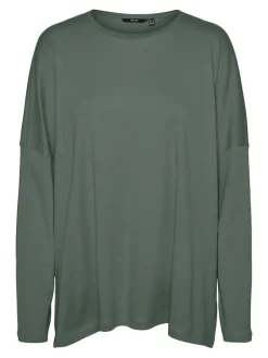 Vero Moda Shirts*VMIRIS LS OVERSIZE TEE NOOS Laurel Wreath