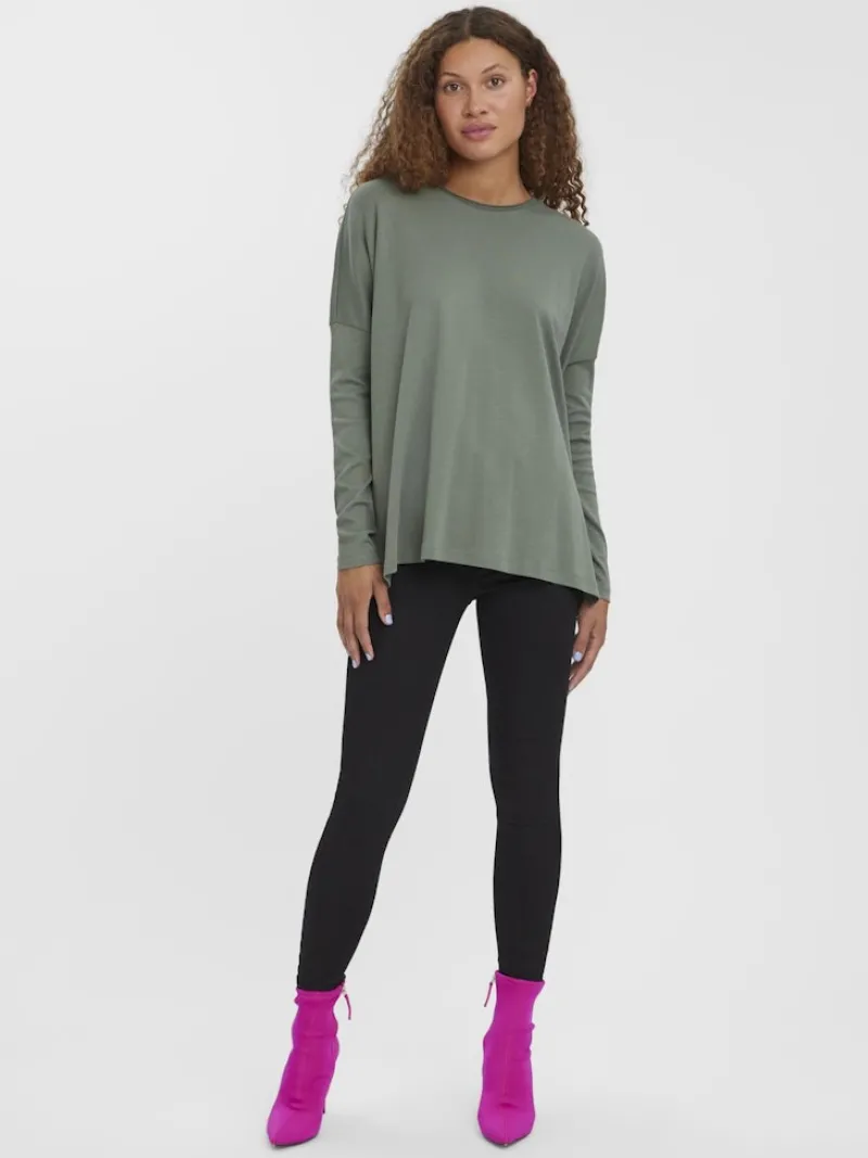 Vero Moda Shirts*VMIRIS LS OVERSIZE TEE NOOS Laurel Wreath