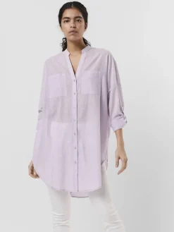 Vero Moda Blusen*VMISABELL L/S FOLD UP TUNIC NOOS lavendula