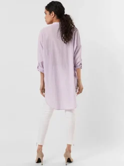 Vero Moda Blusen*VMISABELL L/S FOLD UP TUNIC NOOS lavendula