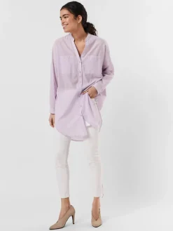 Vero Moda Blusen*VMISABELL L/S FOLD UP TUNIC NOOS lavendula