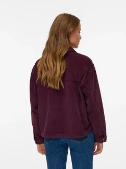 Vero Moda Jacken*VMJAMIE LS CORDUROY SHACKET MIX NOOS Winetasting