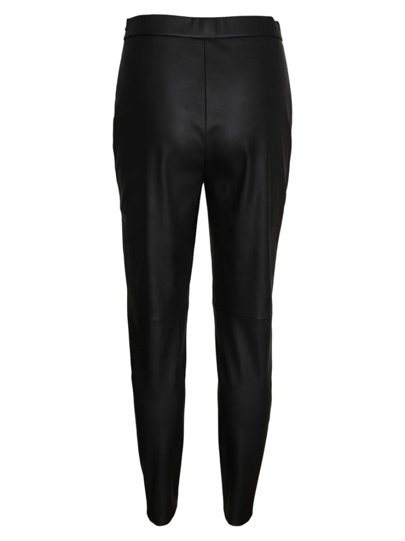 Vero Moda Hosen*VMJANNI HW PU LEGGING NOOS Black