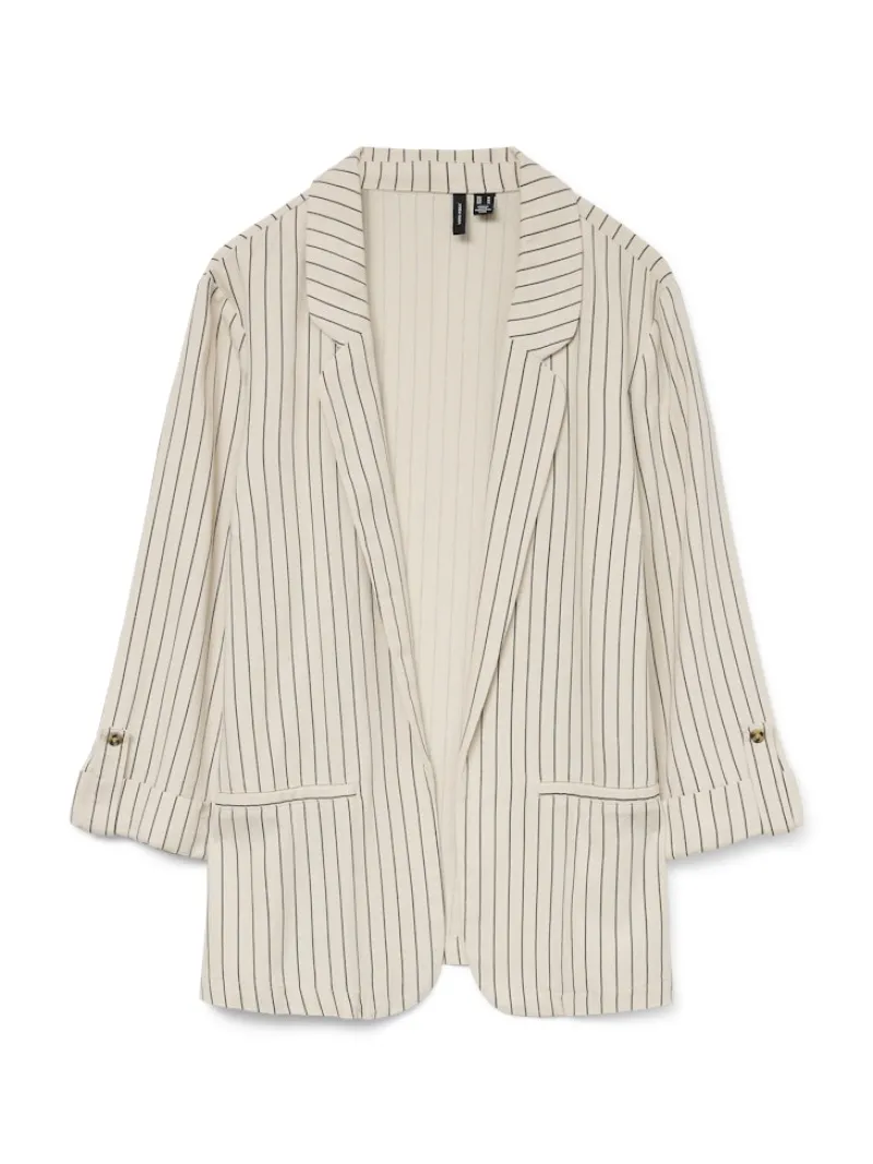 Vero Moda Jacken*VMJESMILO 3/4 LOOSE BLAZER WVN NOOS silver lining2