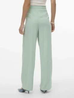 Vero Moda Hosen*VMJESMILO HW WIDE PANTS WVN NOOS silt green