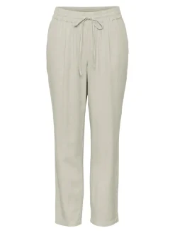 Vero Moda Hosen*VMJESMILO MW ANKLE PANTS WVN NOOS silver lining1