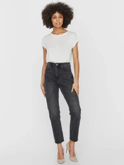 Vero Moda Jeans*VMJOANA HR MOM ANKLE JEANS LI106 NOOS Black