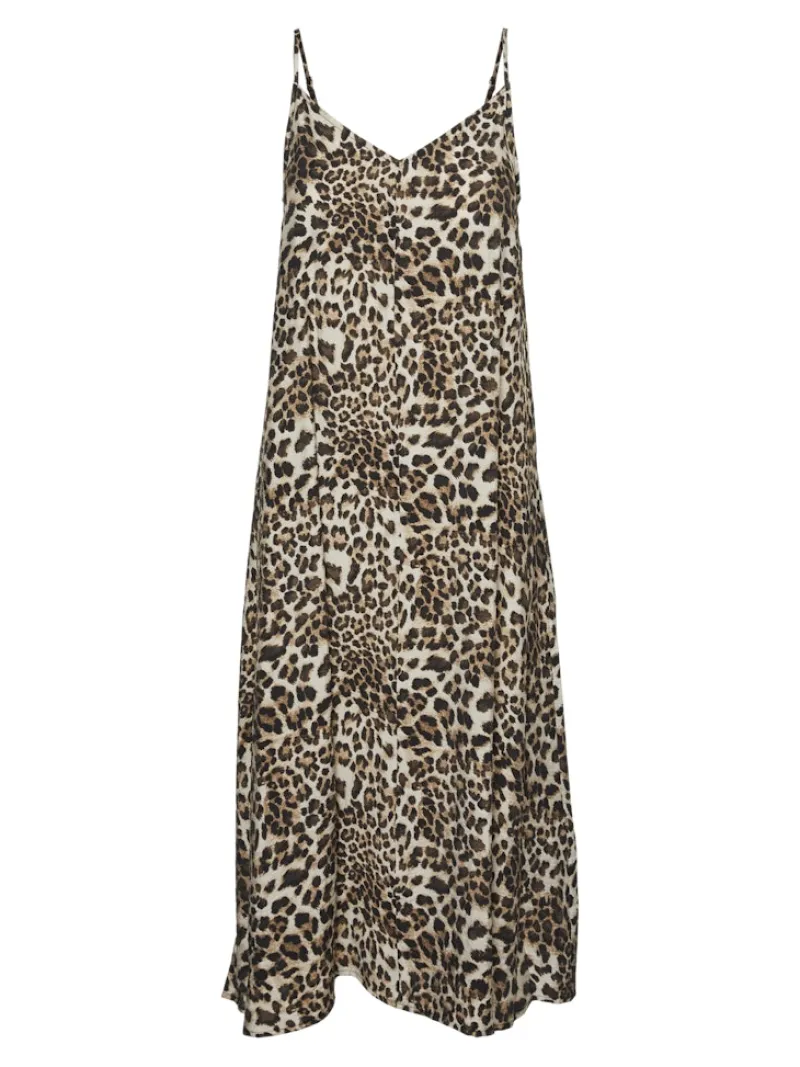 Vero Moda Kleider*VMJOSIE CALF SINGLET DRESS WVN GA sandshell