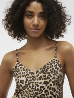 Vero Moda Kleider*VMJOSIE CALF SINGLET DRESS WVN GA sandshell