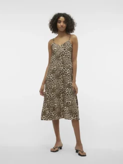 Vero Moda Kleider*VMJOSIE CALF SINGLET DRESS WVN GA sandshell