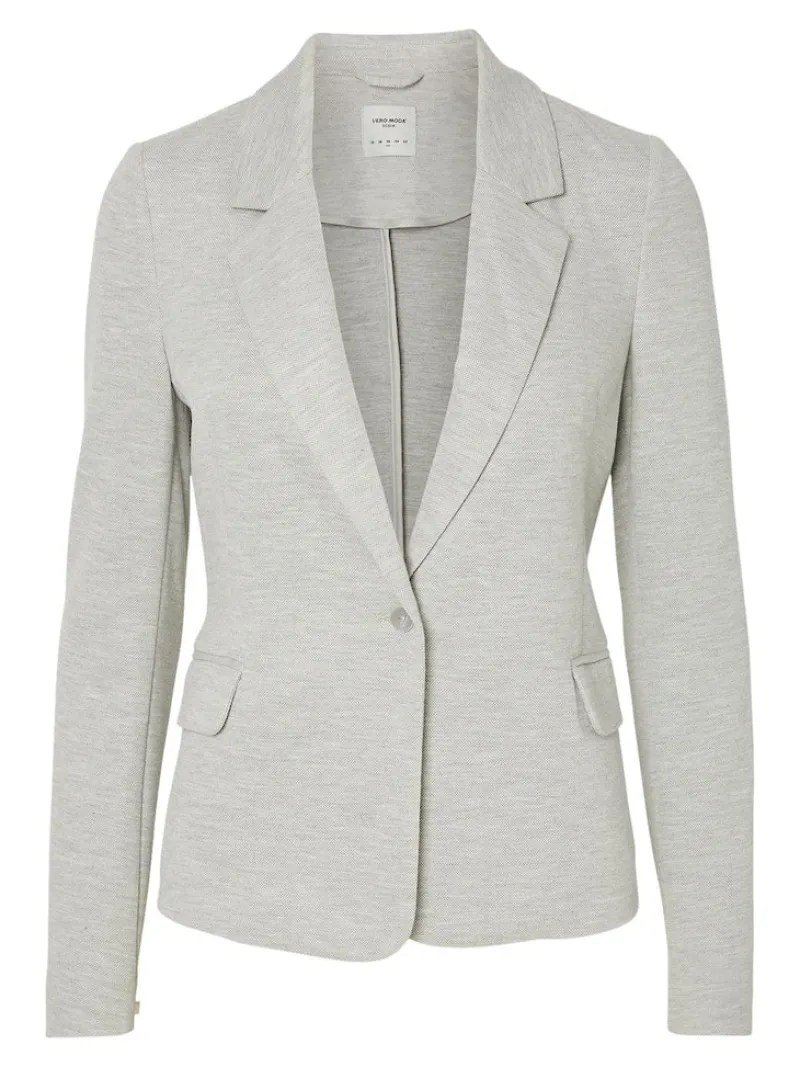 Vero Moda Jacken*VMJULIA LS BLAZER JRS NOOS hellgrau2