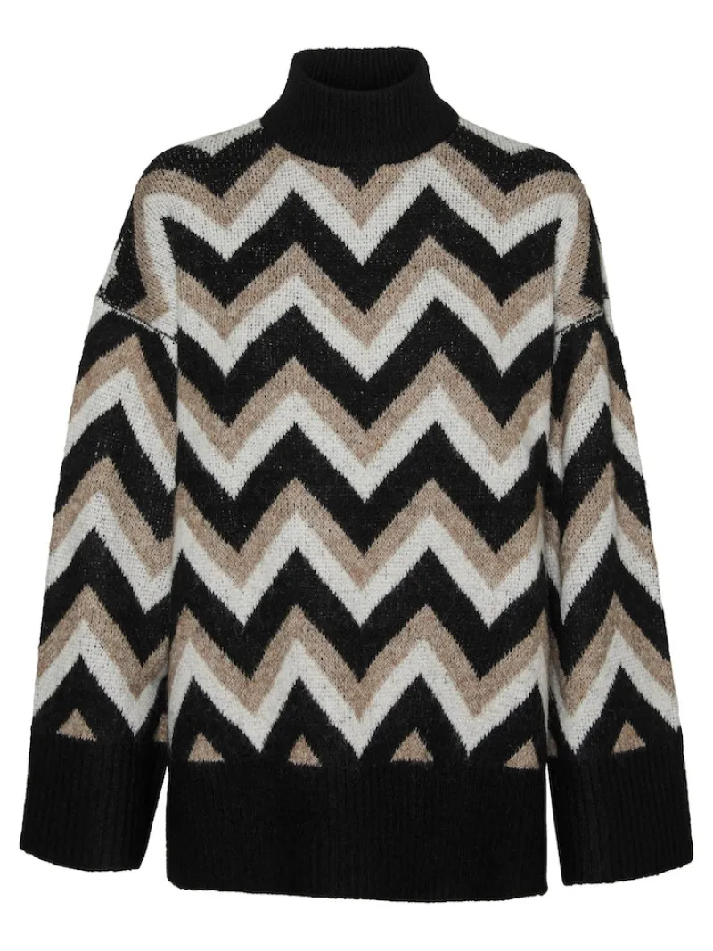 Vero Moda Pullover & Sweatshirts*VMKALINA LS HIGHNECK LONG PULLOVER GA black1