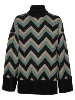 Vero Moda Pullover & Sweatshirts*VMKALINA LS HIGHNECK LONG PULLOVER GA black2