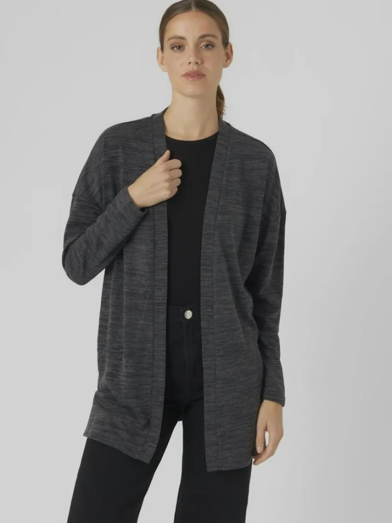 Vero Moda Shirts*VMKATIE LS CARDIGAN JRS NOOS Medium Grey Melange