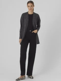 Vero Moda Shirts*VMKATIE LS CARDIGAN JRS NOOS Medium Grey Melange
