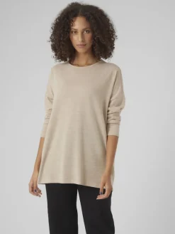 Vero Moda Shirts*VMKATIE LS LONG TOP JRS NOOS pumice stone