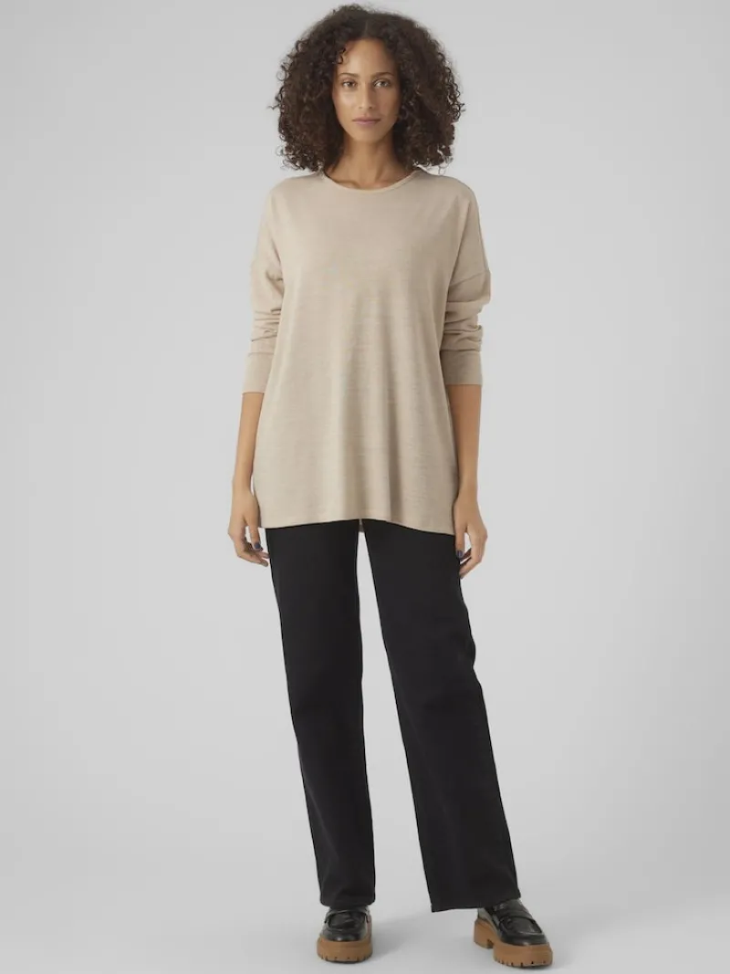 Vero Moda Shirts*VMKATIE LS LONG TOP JRS NOOS pumice stone
