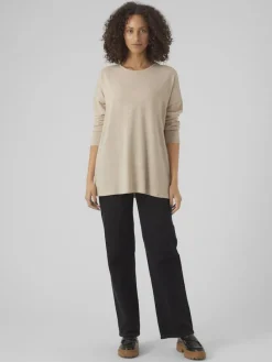 Vero Moda Shirts*VMKATIE LS LONG TOP JRS NOOS pumice stone