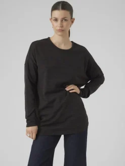 Vero Moda Shirts*VMKATIE LS LONG TOP JRS NOOS Black