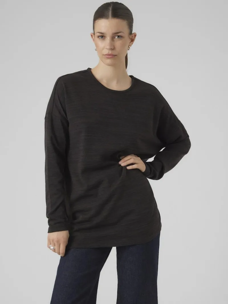 Vero Moda Shirts*VMKATIE LS LONG TOP JRS NOOS Black