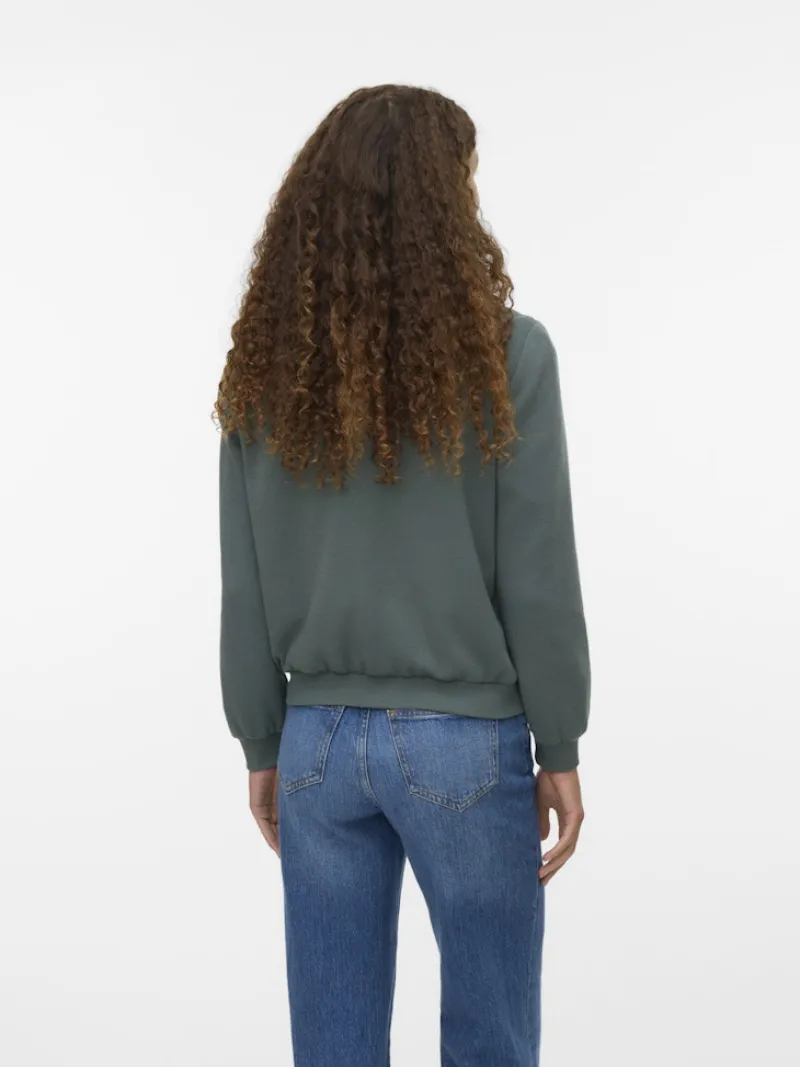 Vero Moda Pullover & Sweatshirts*VMKIMIKO LS SHORT JERSEY BOMBER NOOS Balsam Green