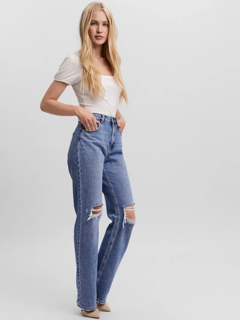 Vero Moda Jeans*VMKITHY HR STRAIGHT JEANS LI363 NOOS Medium Blue Denim