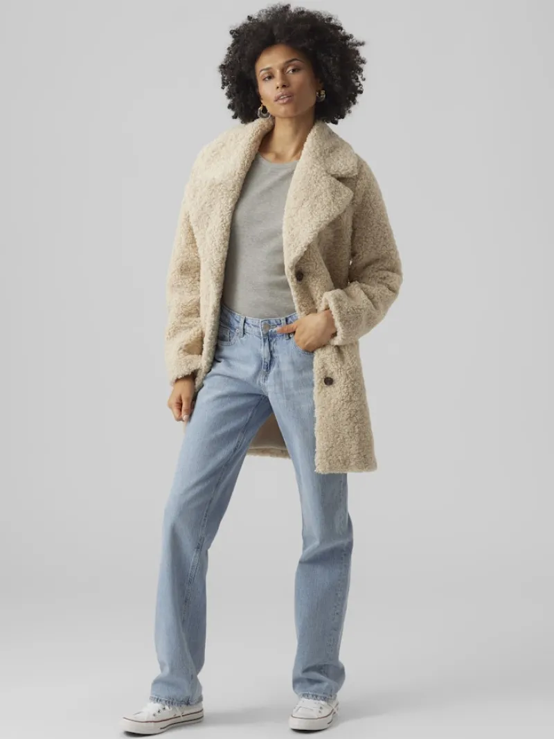 Vero Moda Jacken*VMKYLIE TEDDY COAT GA BOO oatmeal